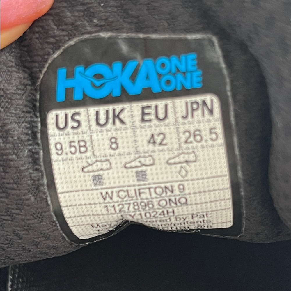 Hoka Women's Black and Light Pink Athletic Shoes - Picture 8 of 8